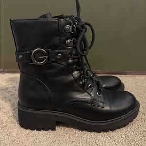 GBG Los Angeles Black Combat Boots